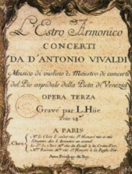 Couverture de partitions - Vivaldi